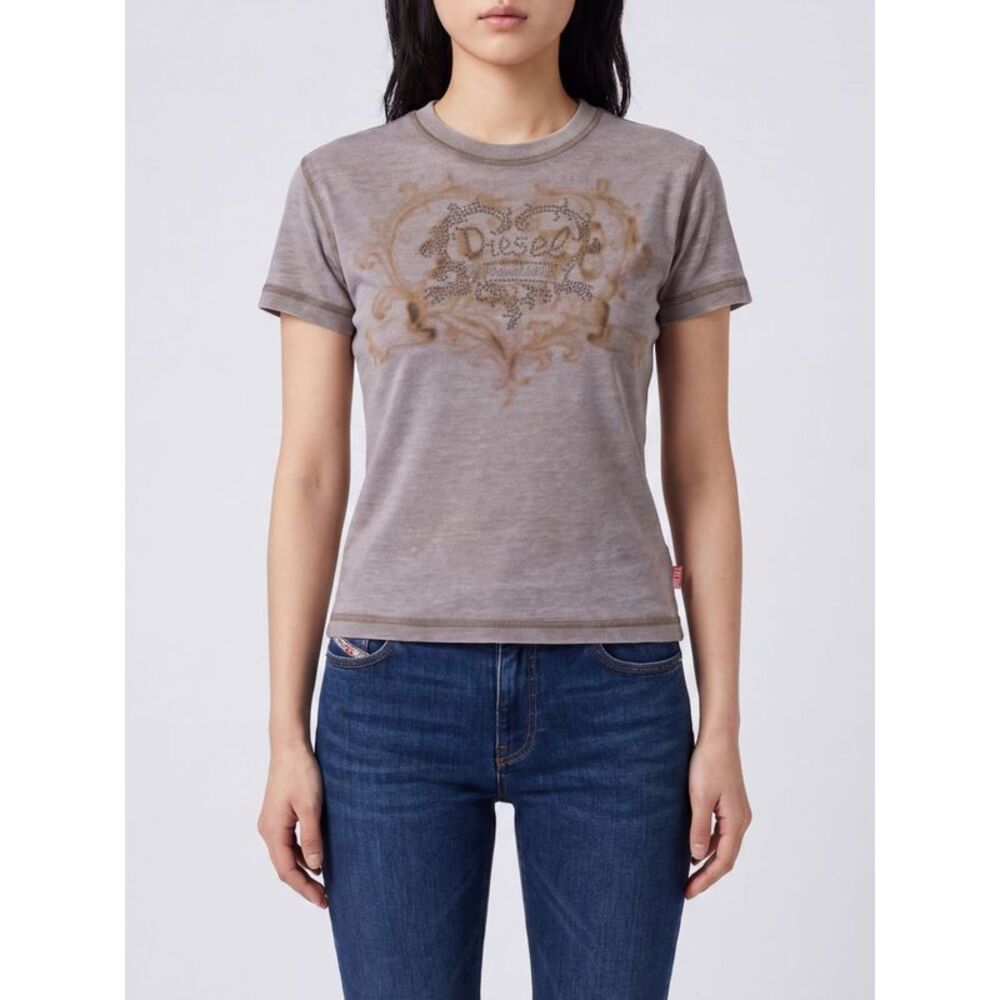 Diesel T-Shirt Woman Beige